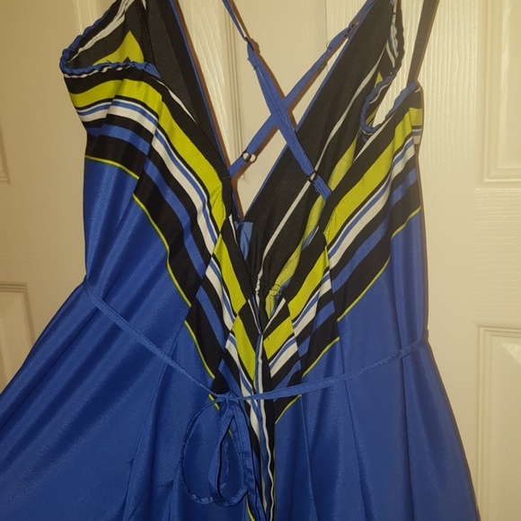 Blue Handkerchief Dress by Mango - Picture 2 of 4